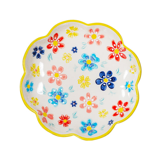 Folk Floral Trinket Dish