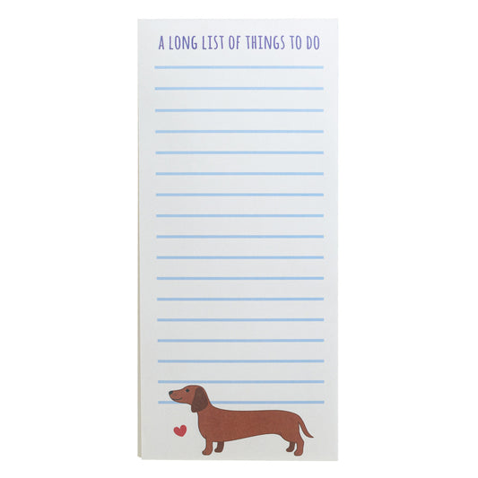 Sausage Dog List Pad