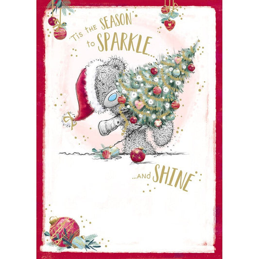 Me to You Tatty Teddy 'Tis the Season to Sparkle' Christmas Card