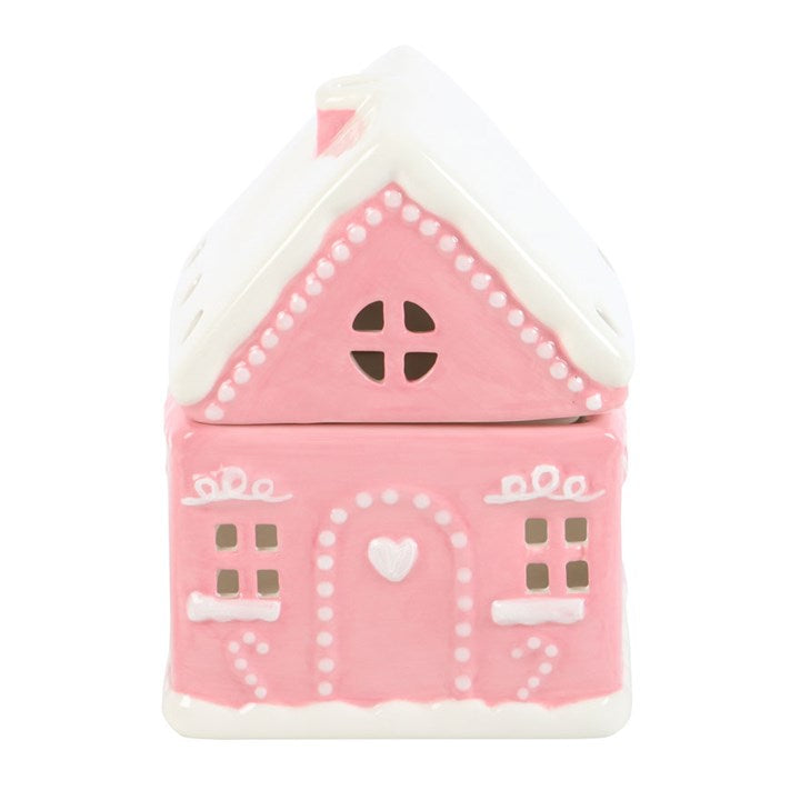 Pink Gingerbread House Oil Burner