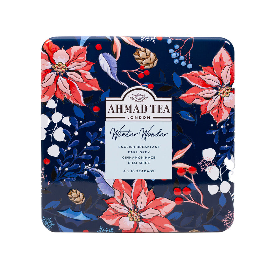 AHMAD TEA Winter Wonder Caddy – Limited Edition Tea Selection 40 Teabags