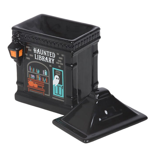 Haunted Library Ceramic Oil Burner