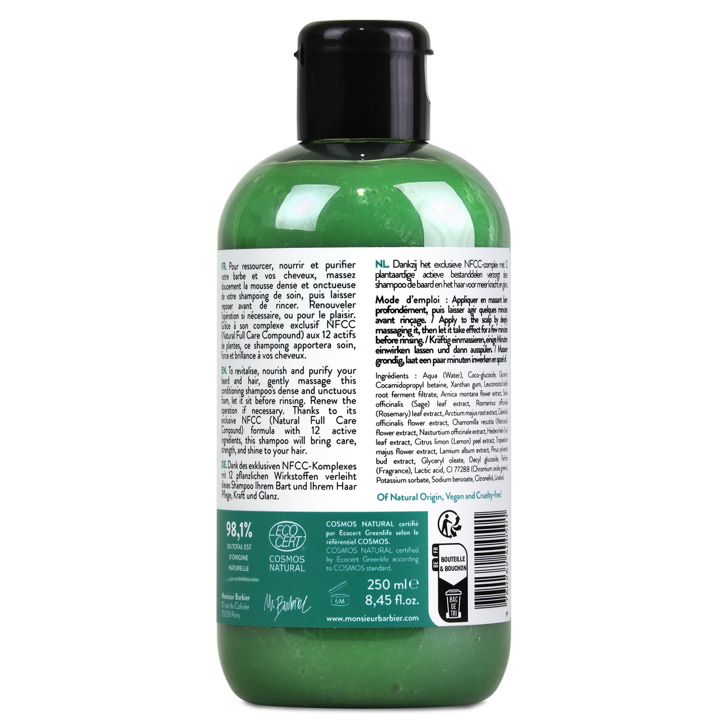 FULL CARE - Beard & Hair Care Shampoo for Men