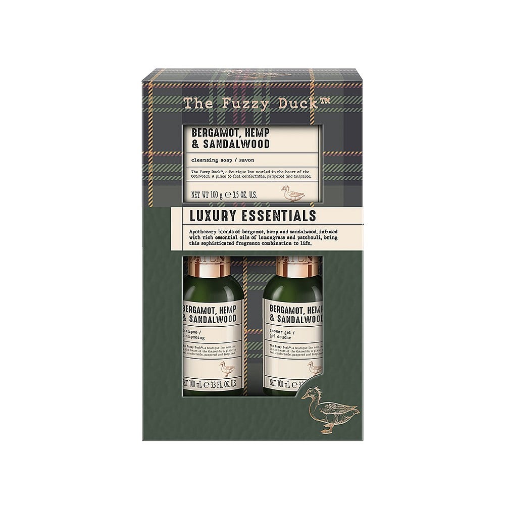 The Fuzzy Duck Luxury Essentials Gift Set – Bergamot, Hemp & Sandalwood