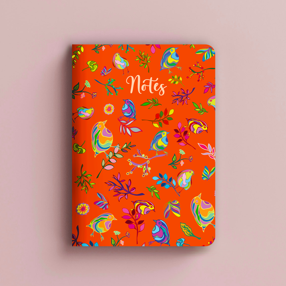 Colorful Birds A5 Notebook