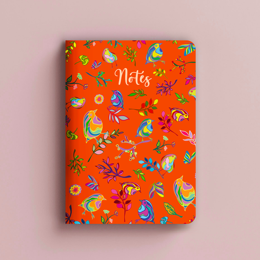Colorful Birds A5 Notebook