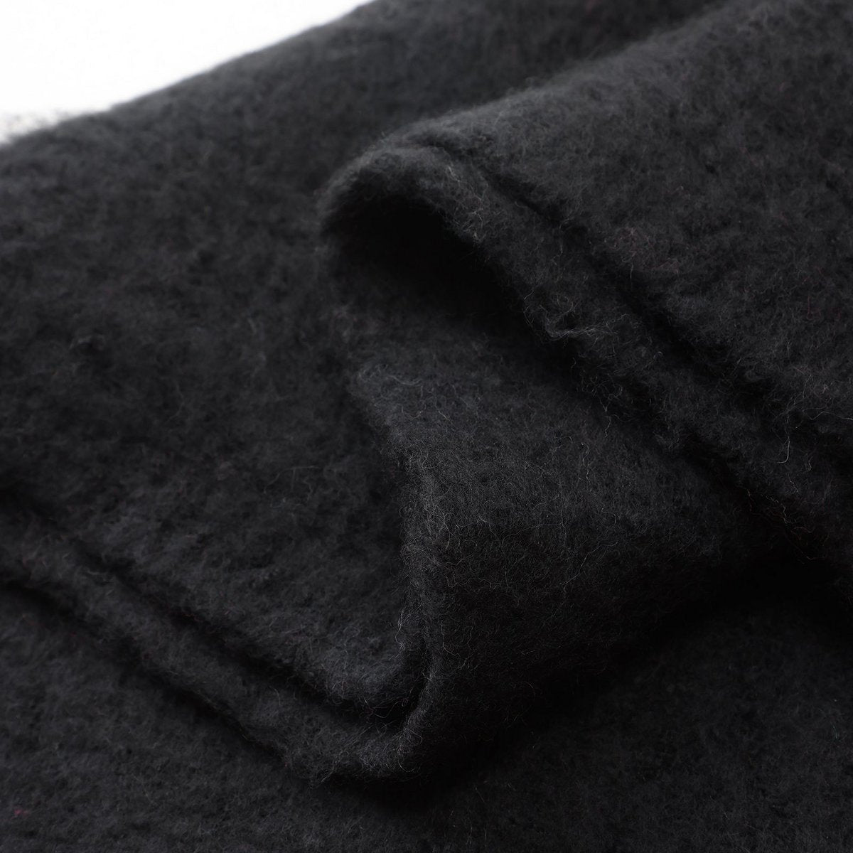 Winter Triangle Blanket Scarf – Black
