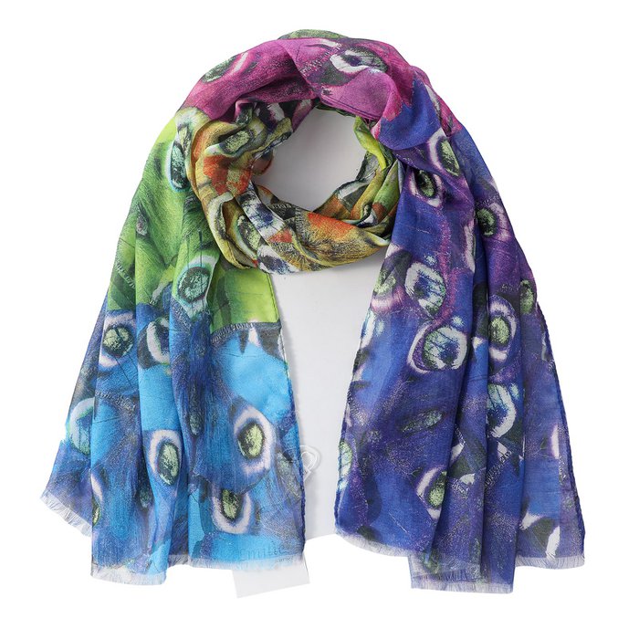 Peacock springs scarf