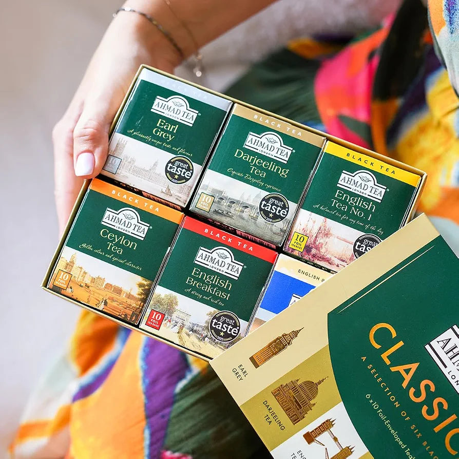 Ahmad Tea Classical Selection – Six Black Tea Blends (60 Tea Bags)