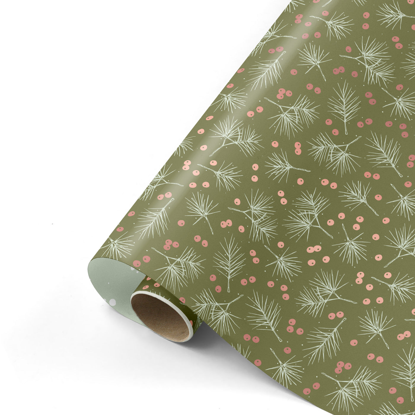 Christmas wrapping paper roll