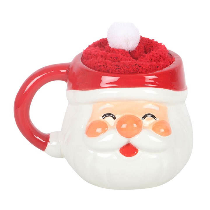 Santa Mug & Socks Christmas Gift Set