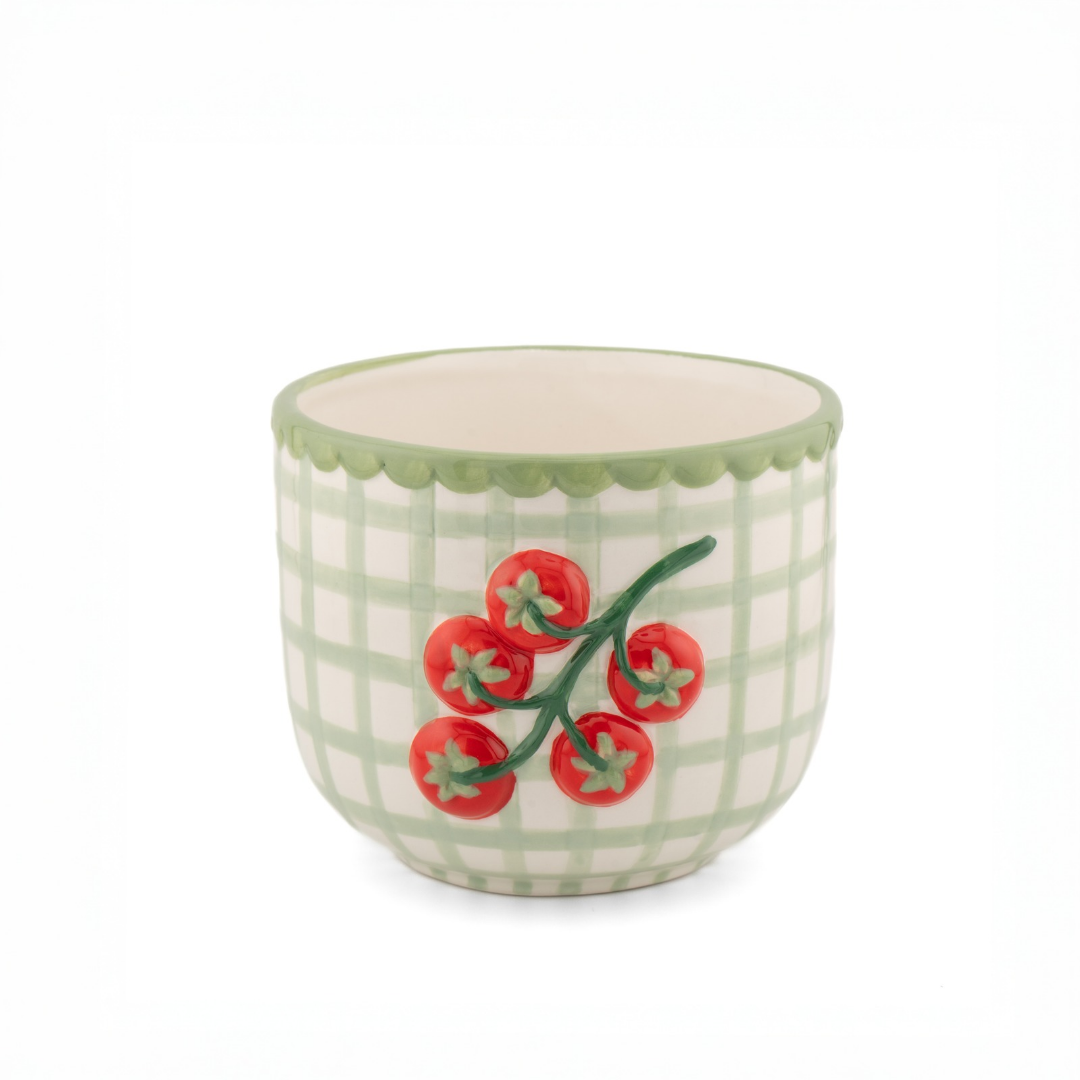 Handpainted Tomato Planter
