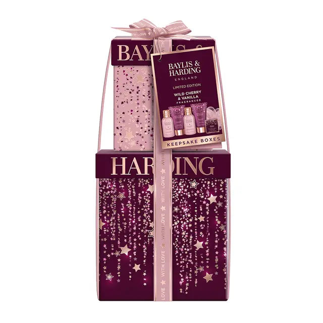 Baylis & Harding Wild Cherry & Vanilla Luxury Pamper Present Gift Set