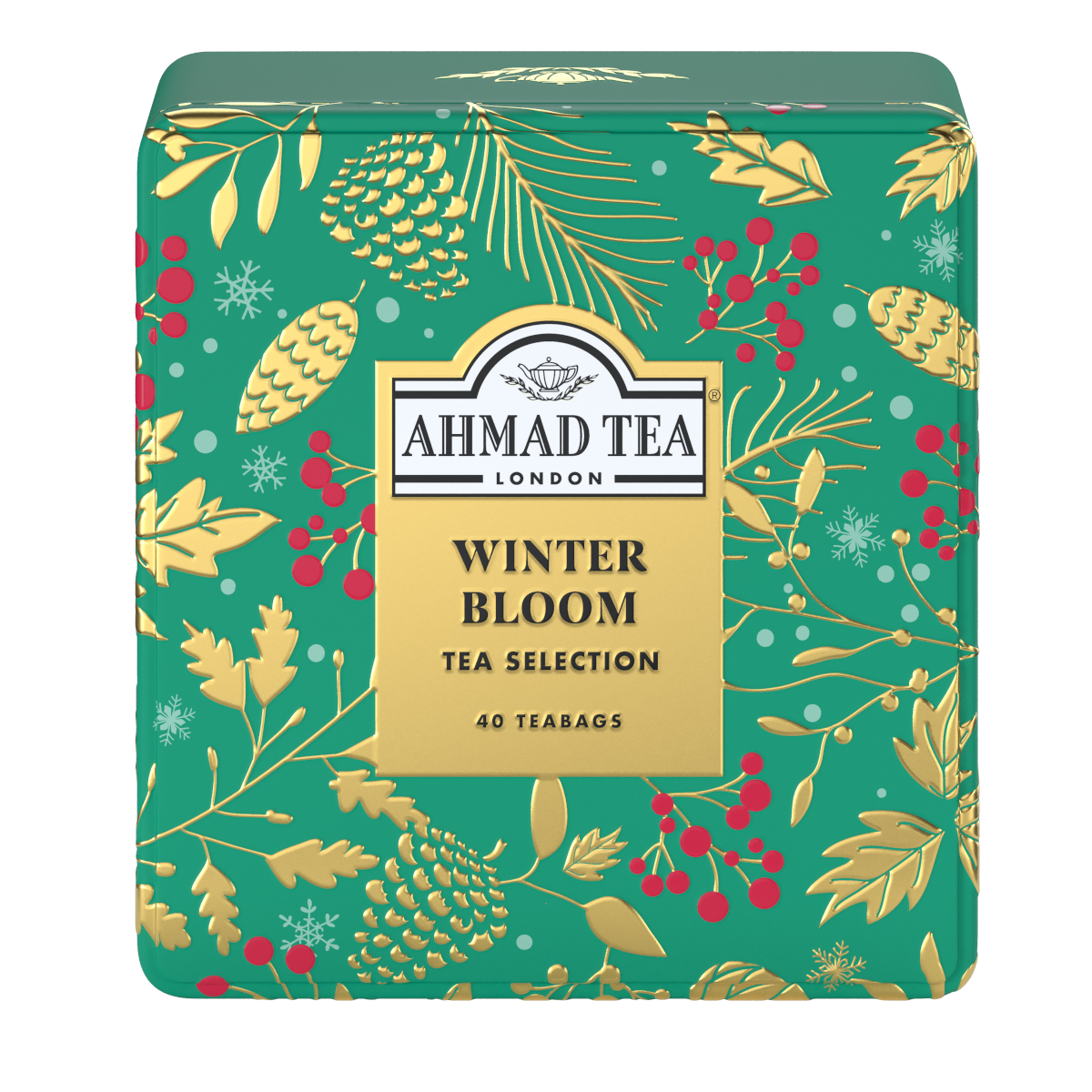 Ahmad Tea Winter Bloom 40 Tea Bags Selection Tin