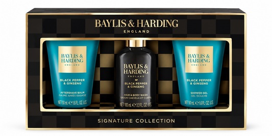 Baylis & Harding Black Pepper & Ginseng Luxury Men's Trio Gift Set