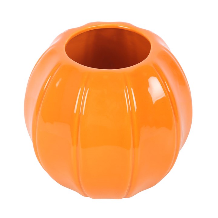 Orange Pumpkin Ceramic Vase