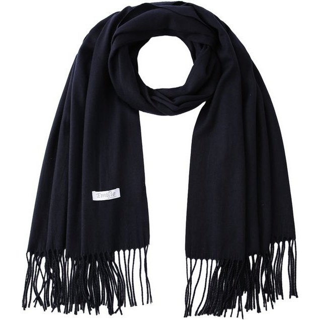 Extra Large Pashmina Scarf – Navy Blue