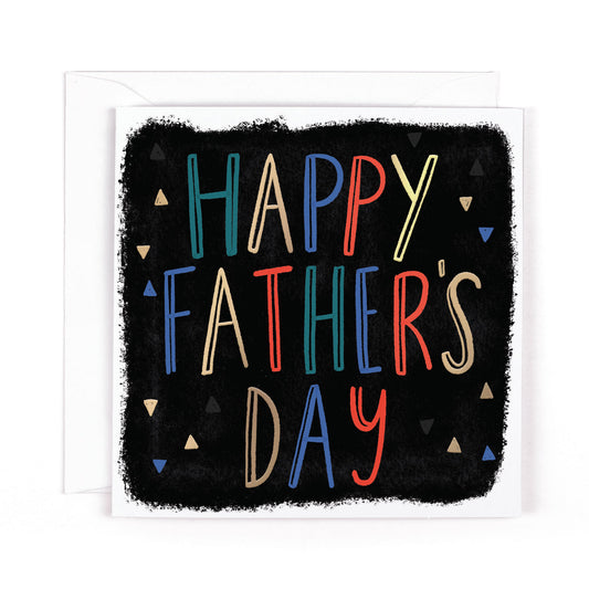 Happy Father's Day Luxury Gold Foil Greeting Card