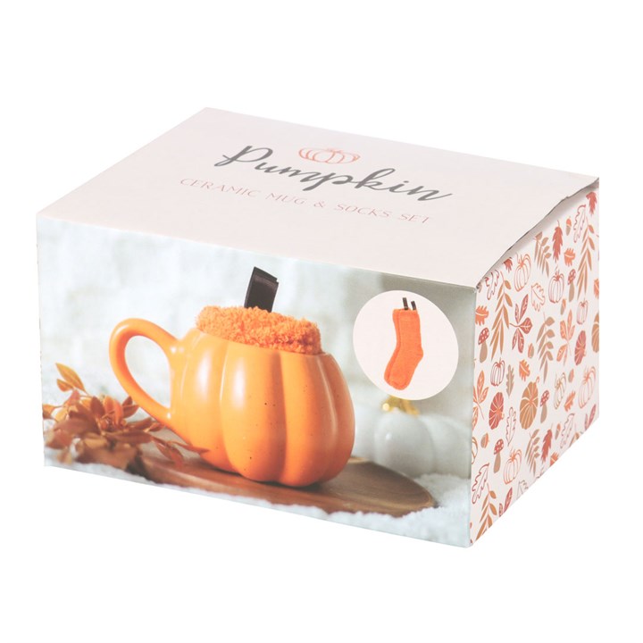 Pumpkin Spice Latte Mug & Socks Set