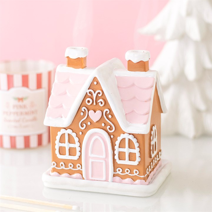 Gingerbread House Incense Cone Burner