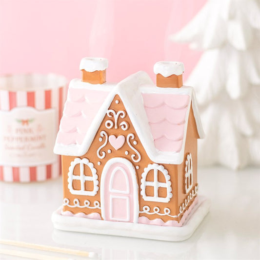 Gingerbread House Incense Cone Burner