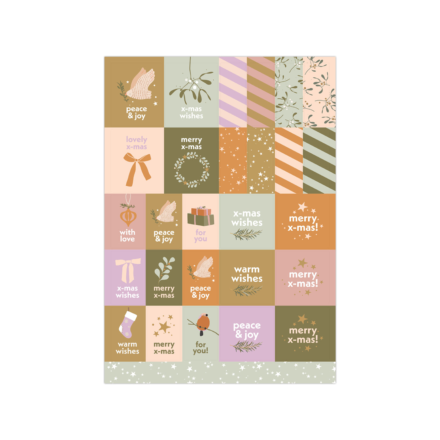 Christmas A5 sticker sheet