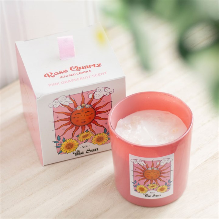 Tarot Crystal Candle – The Sun ☀️ or The Moon 🌙