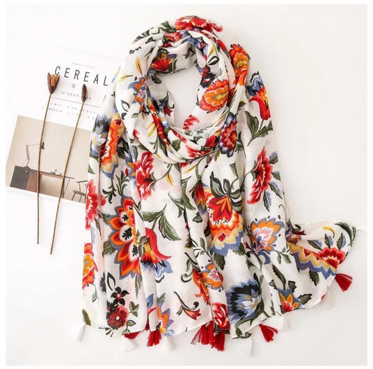 Floral scarf