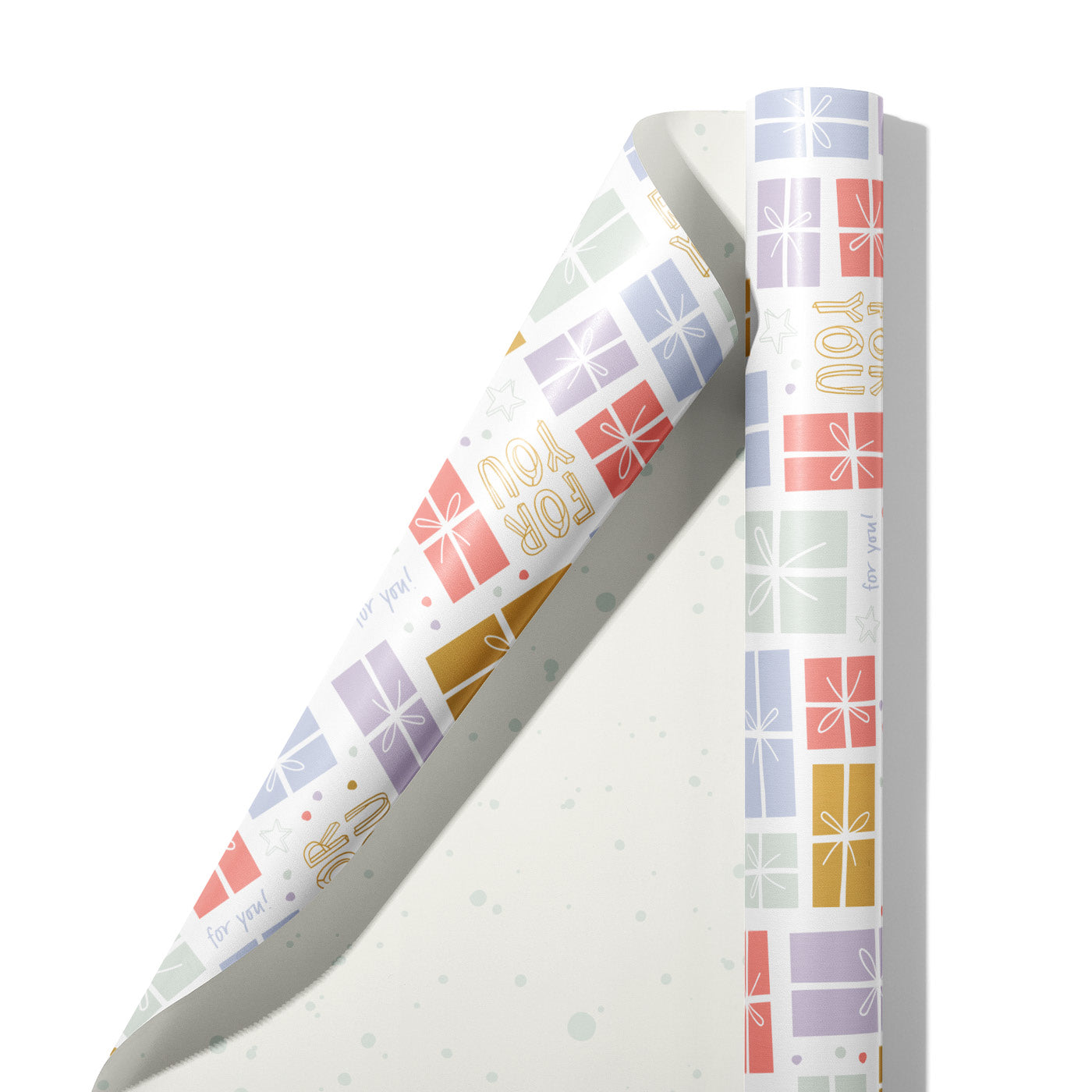 Happy wrapping paper roll