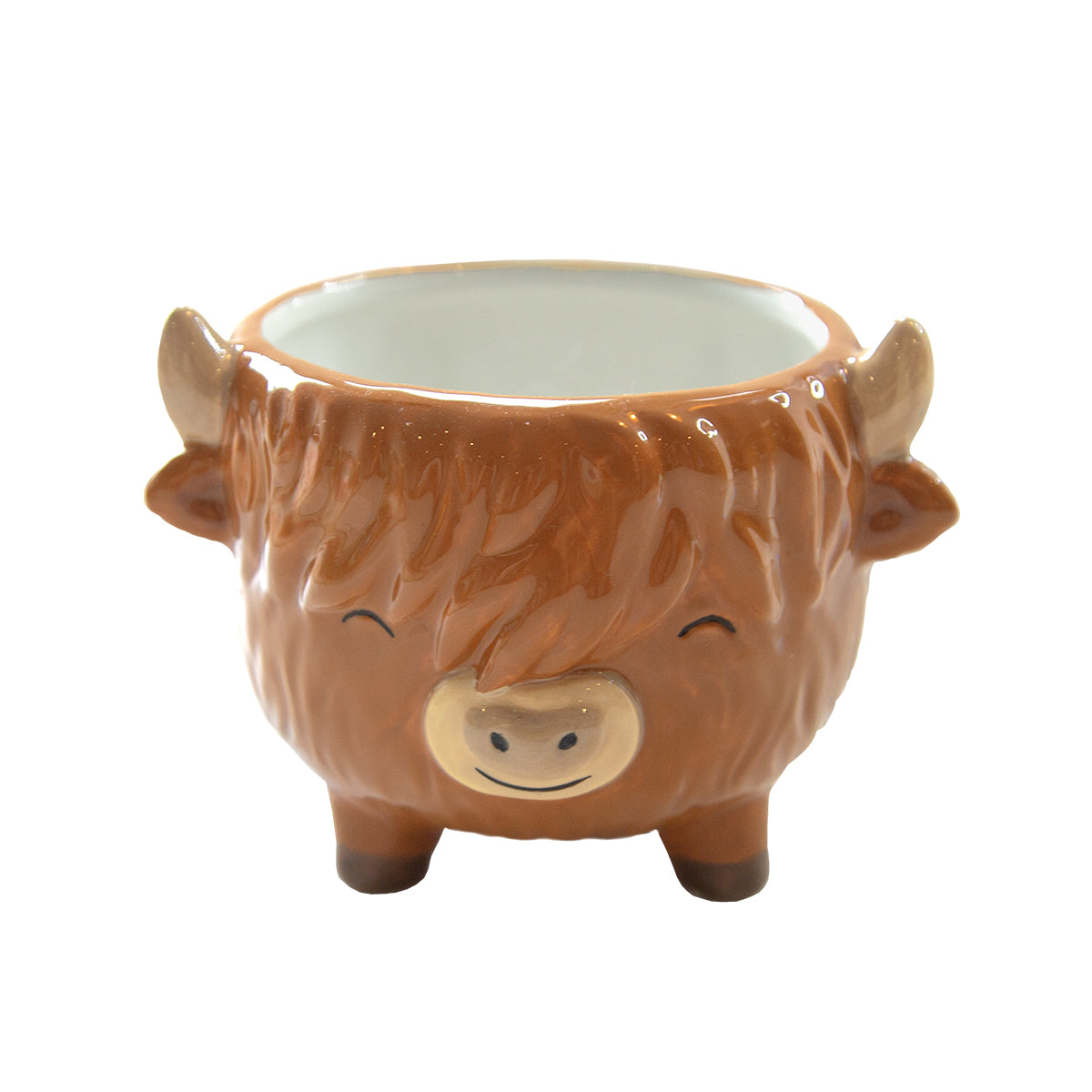 Mini Highland Cow Planter on Legs