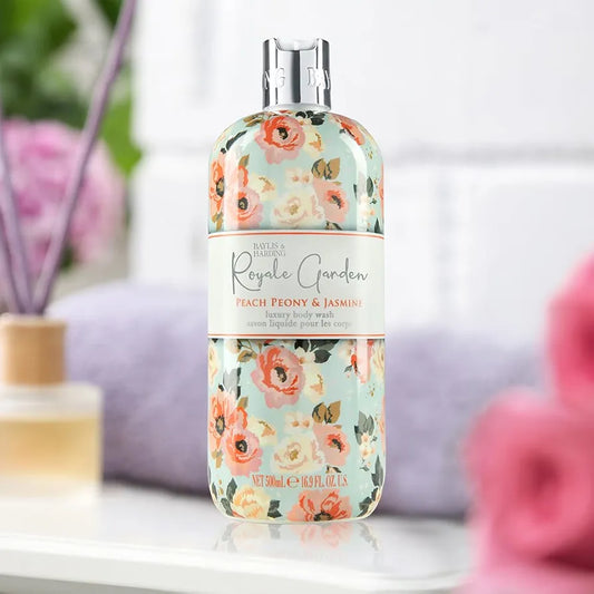 Royale Garden luxury peach peony & jasmine body wash