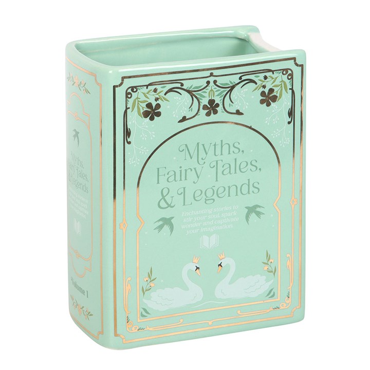 Book Vase – Ceramic Decorative Vase (Green or Pink)