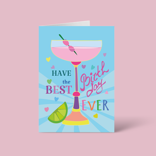 Colorful Cocktail Birthday Card