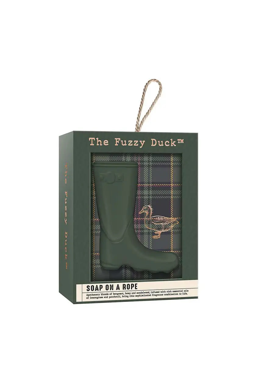 The Fuzzy Duck Wellie Soap on a Rope Gift – 250g