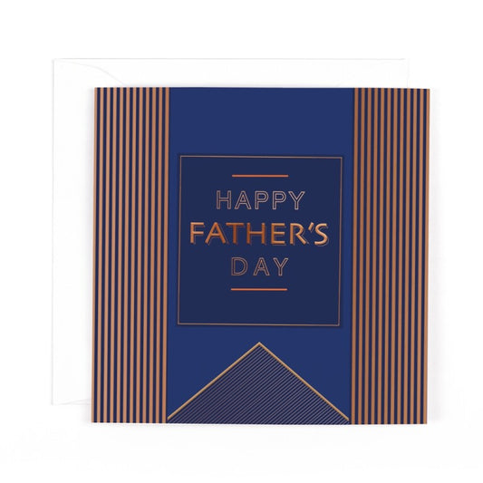 Happy Father's Day Luxury Gold Foil Greeting Card