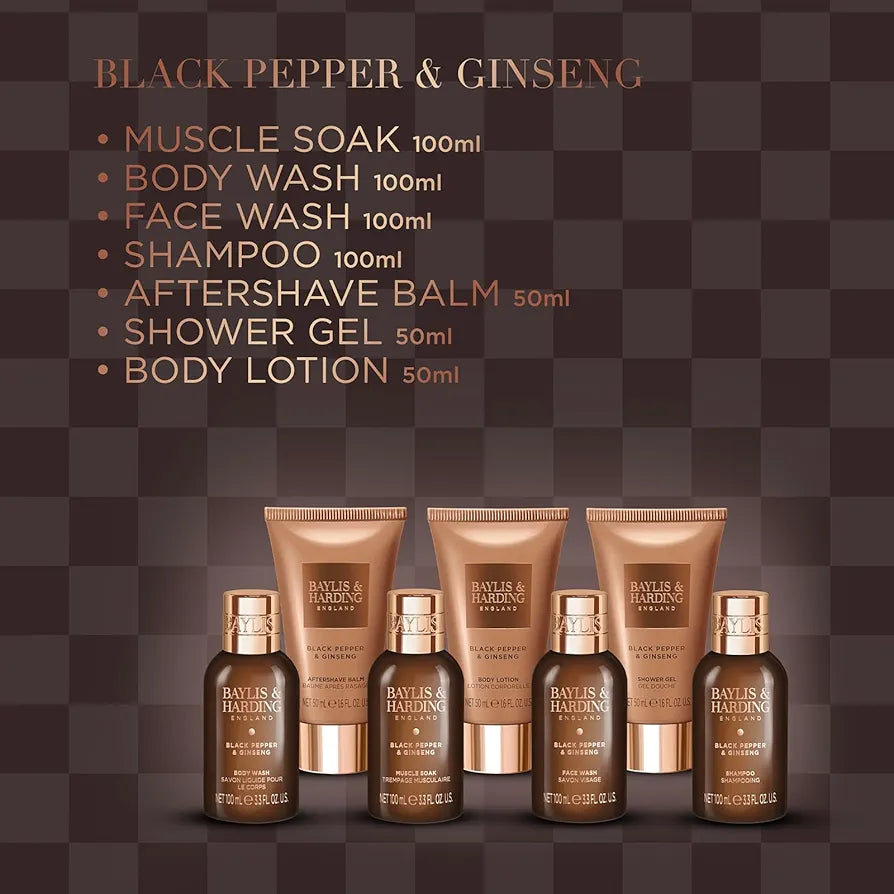 Baylis & Harding Black Pepper & Ginseng His Essential Luxuries Gift Set