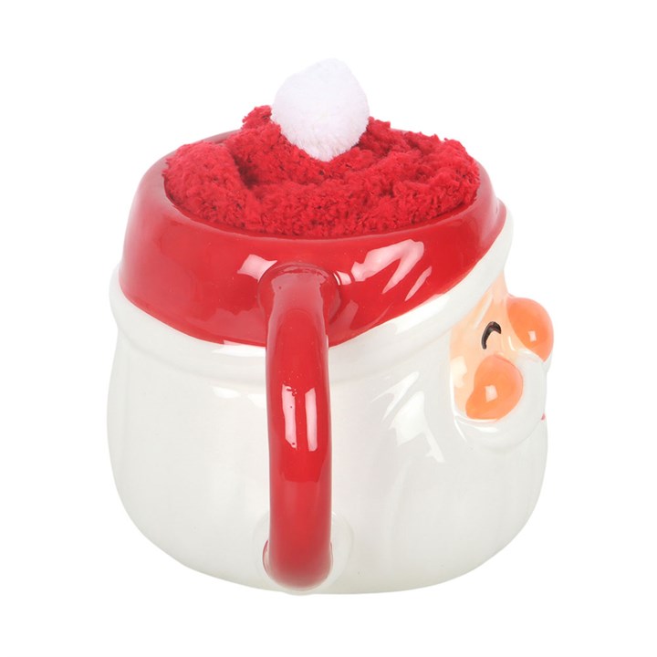 Santa Mug & Socks Christmas Gift Set