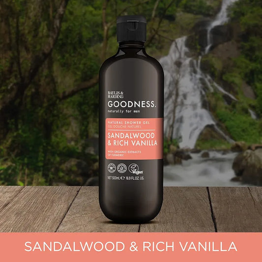 Goodness Men's SANDALWOOD & RICH VANILLA