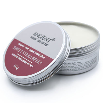 Scented shea body butter - sweet strawberry
