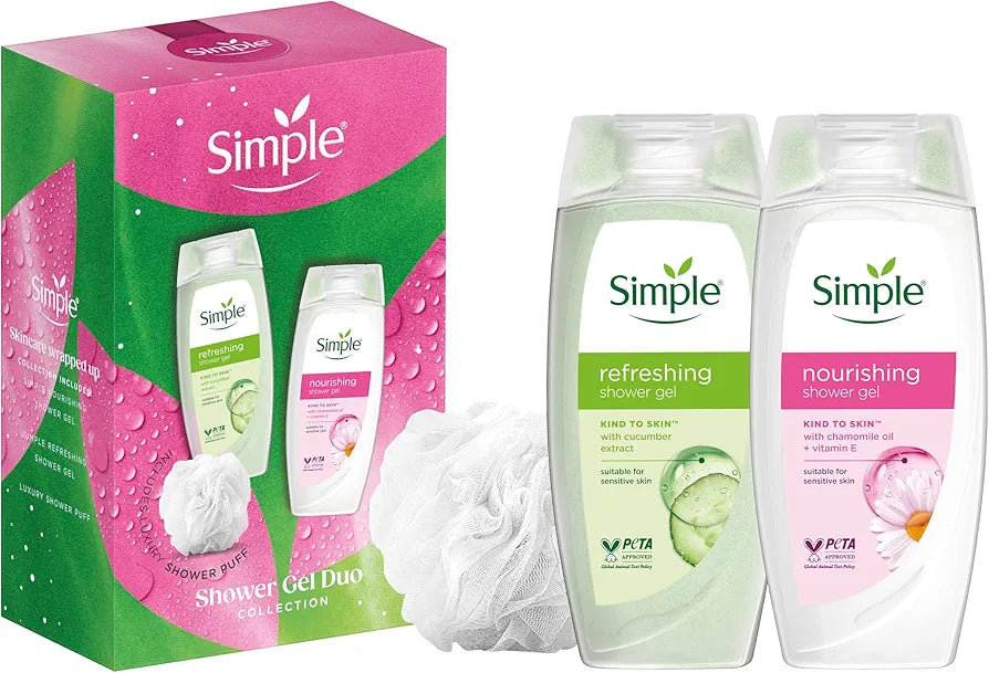 Simple shower gel Duo collection Gift set