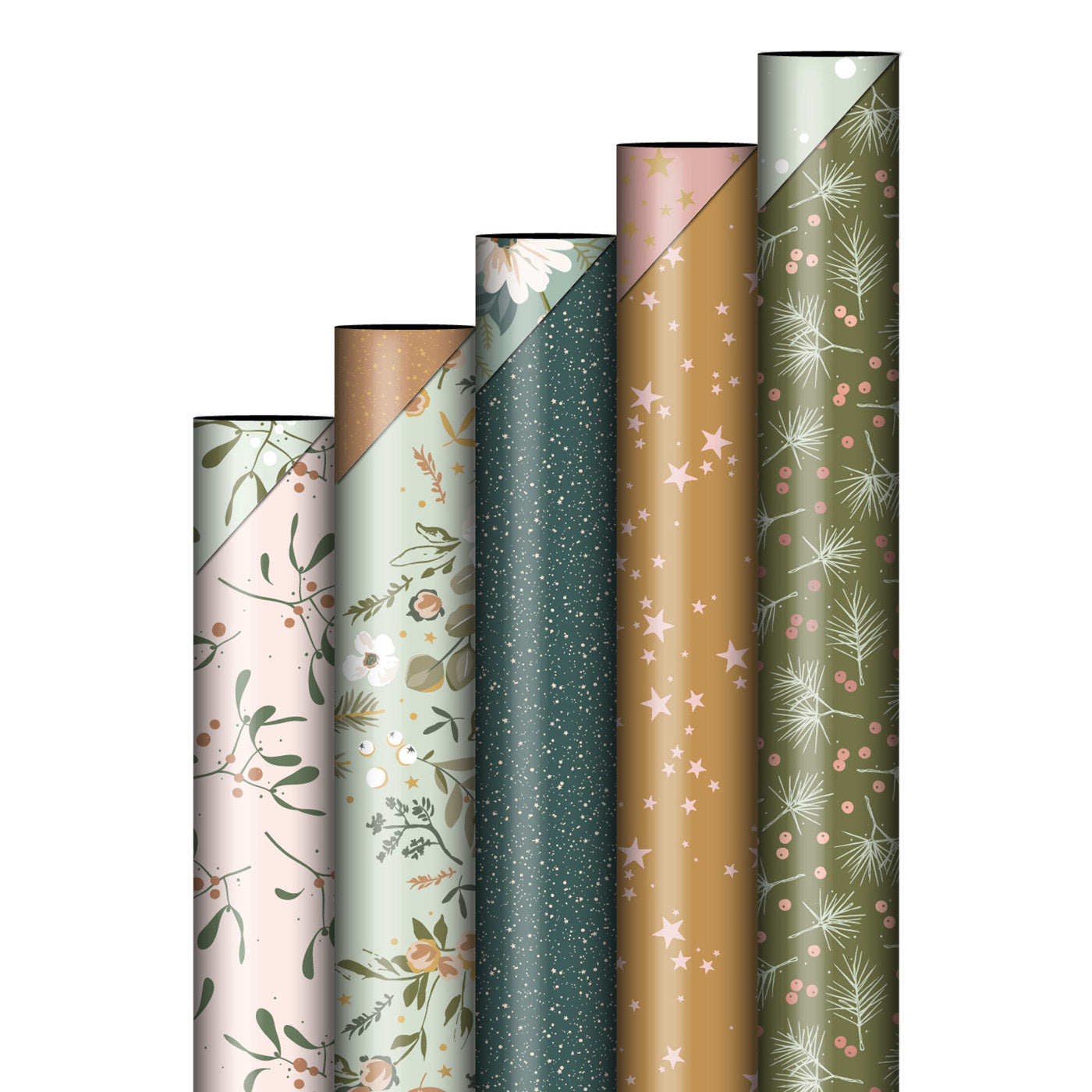 Christmas wrapping paper roll