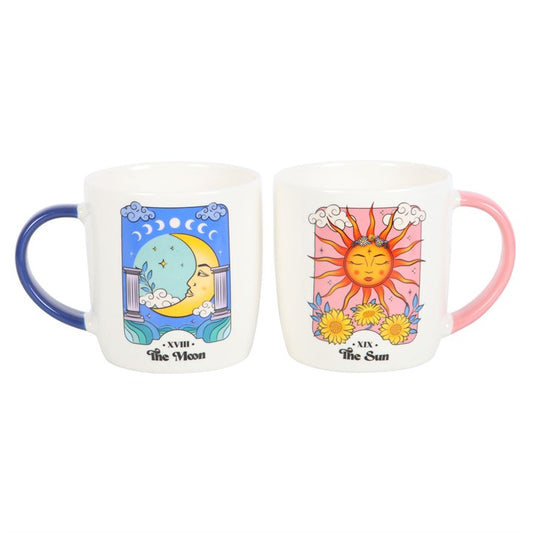 Tarot Mug Set – The Sun & The Moon Celestial Coffee Cups