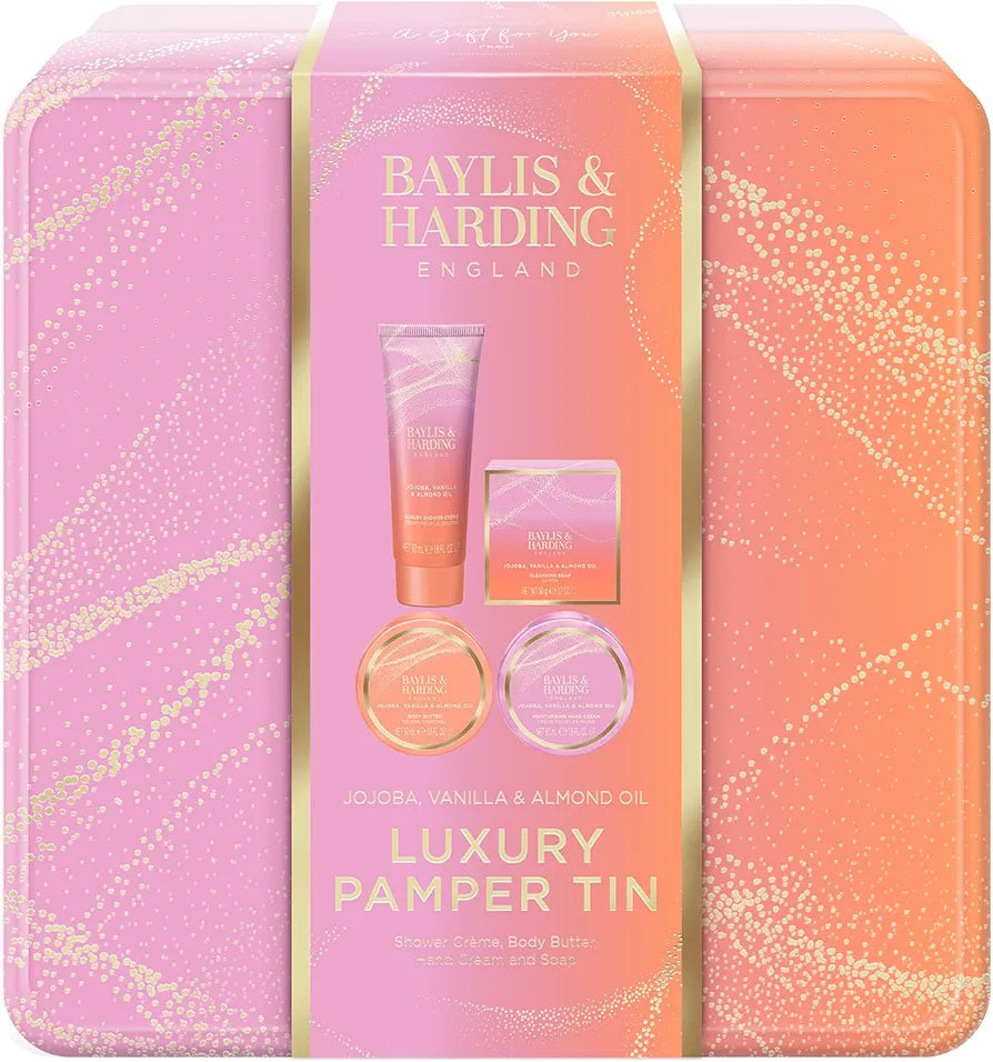 Baylis & Harding Jojoba, Vanilla & Almond Oil Luxury Pamper Tin Gift Set