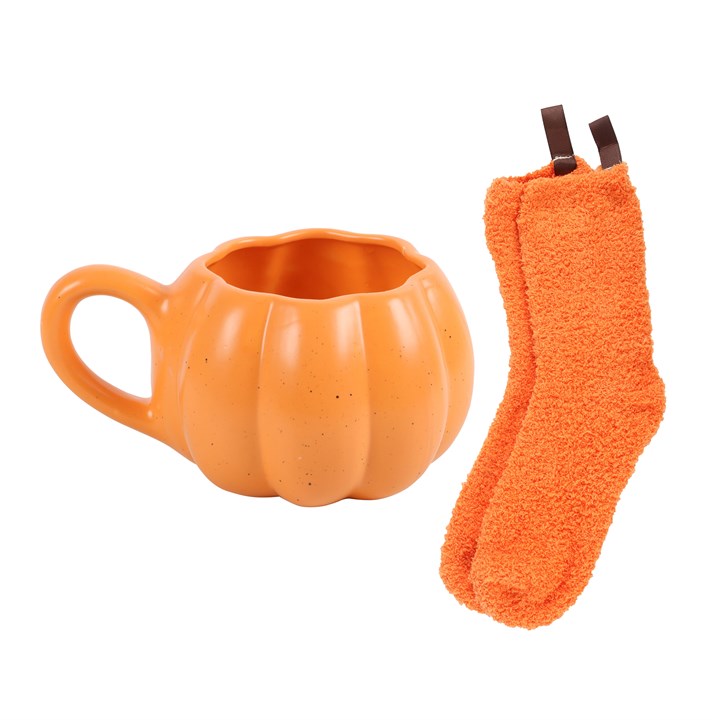 Pumpkin Spice Latte Mug & Socks Set