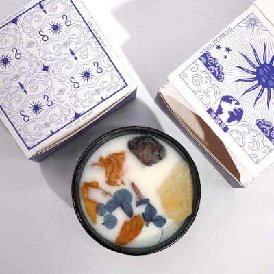 Hop Hare Crystal Magic Candle – Lemon Horizon Bliss ✨☀️