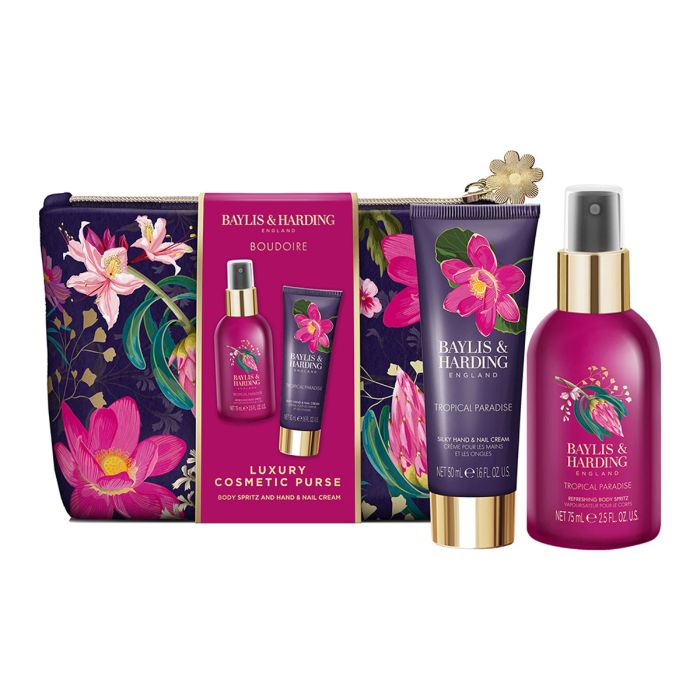 Baylis & Harding Boudoire Tropical Paradise Luxury Cosmetic Purse Gift Set