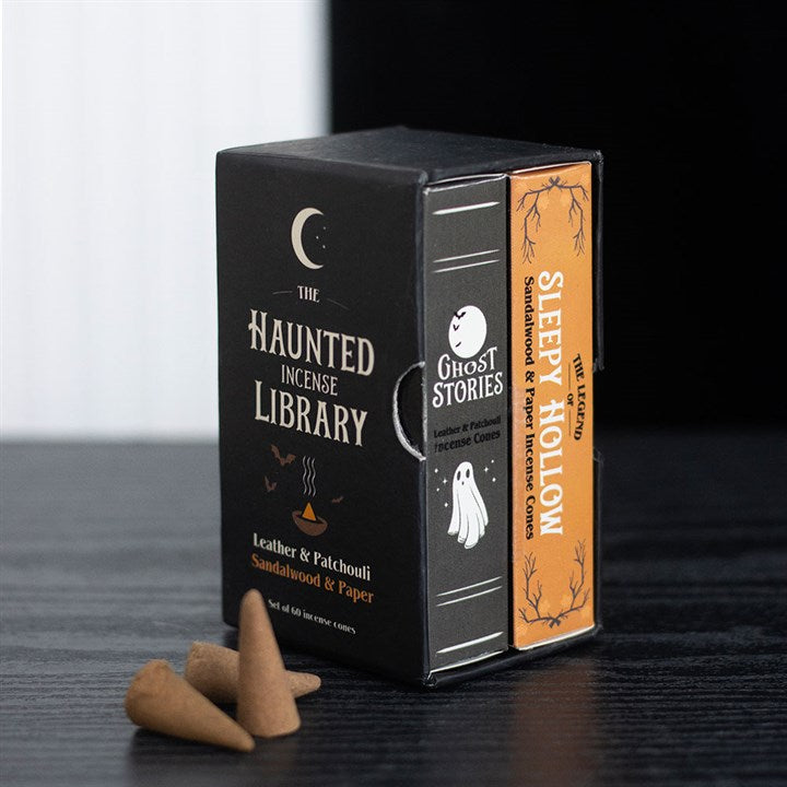 Haunted Library Incense Cone Gift Set – Leather & Patchouli & Sandalwood & Paper