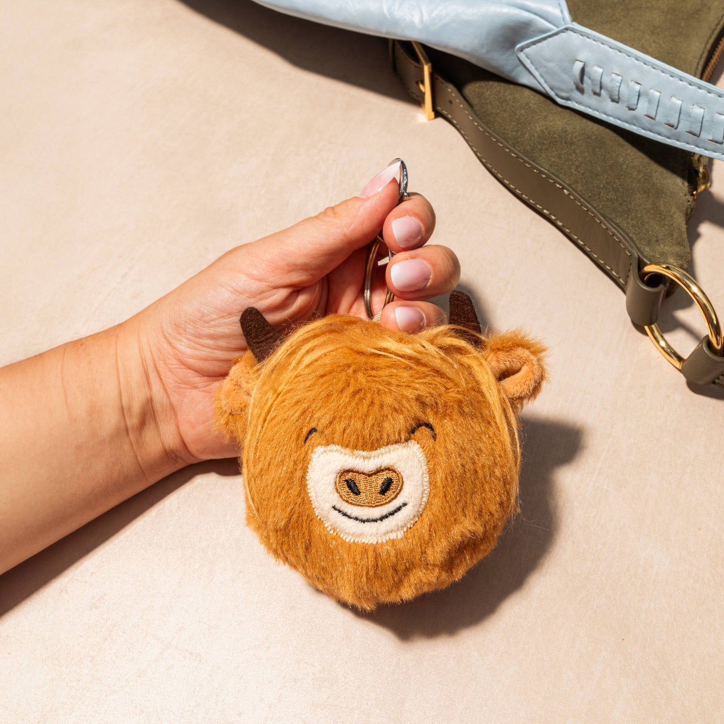 Animal Stress Ball Bag Charm – Cute Plush Keychain