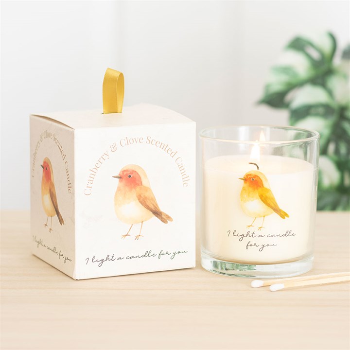 Robin Remembrance Candle – Cranberry & Clove