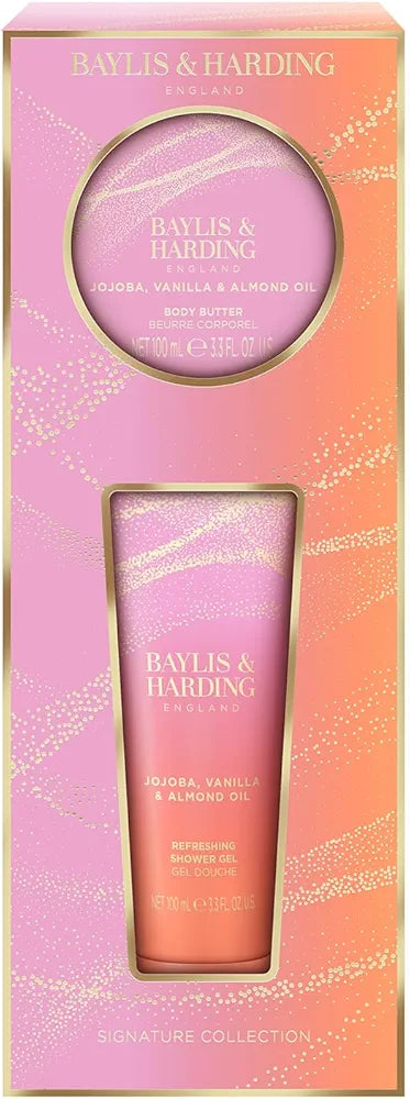 Baylis & Harding Jojoba, Vanilla & Almond Oil Indulgent Body Pamper Duo Gift Set
